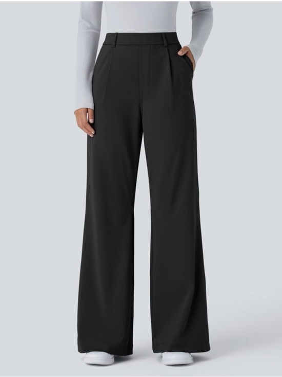 HALARA Pants - Halara Flex™ DayStretch High Waisted Pocket Work Trouser Wide Leg Size Large